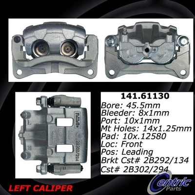 Front Left Rebuilt Caliper With Hardware by CENTRIC PARTS - 141.61130 pa11