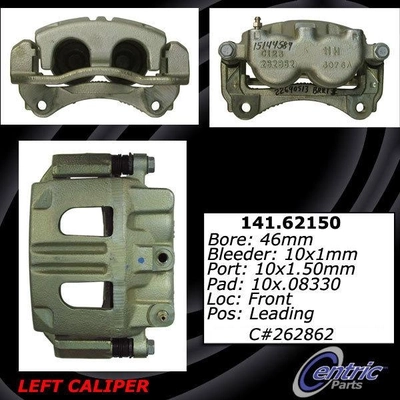 Front Left Rebuilt Caliper With Hardware by CENTRIC PARTS - 141.62150 pa7