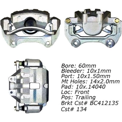 Front Left Rebuilt Caliper With Hardware by CENTRIC PARTS - 141.62185 pa13