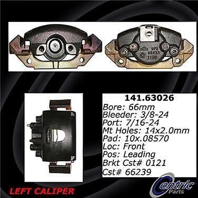 Front Left Rebuilt Caliper With Hardware by CENTRIC PARTS - 141.63026 pa12