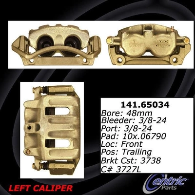 Front Left Rebuilt Caliper With Hardware by CENTRIC PARTS - 141.65034 pa4