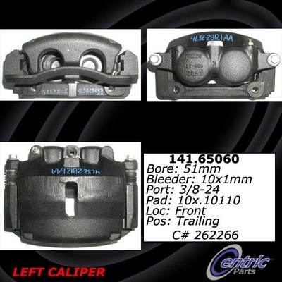 Front Left Rebuilt Caliper With Hardware by CENTRIC PARTS - 141.65060 pa1