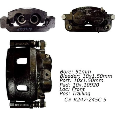 Front Left Rebuilt Caliper With Hardware by CENTRIC PARTS - 141.66044 pa14