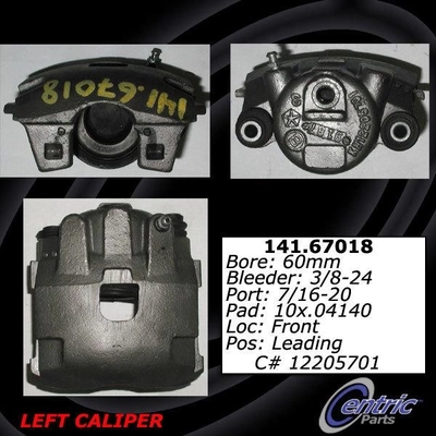 Front Left Rebuilt Caliper With Hardware by CENTRIC PARTS - 141.67018 pa7