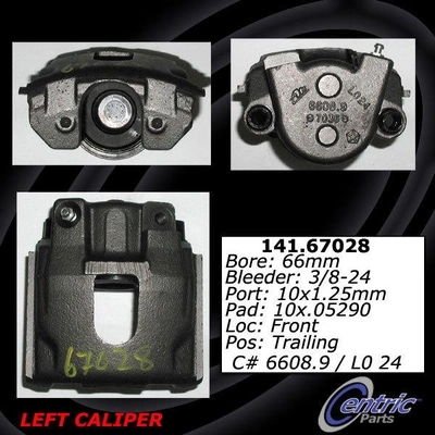 Front Left Rebuilt Caliper With Hardware by CENTRIC PARTS - 141.67028 pa1