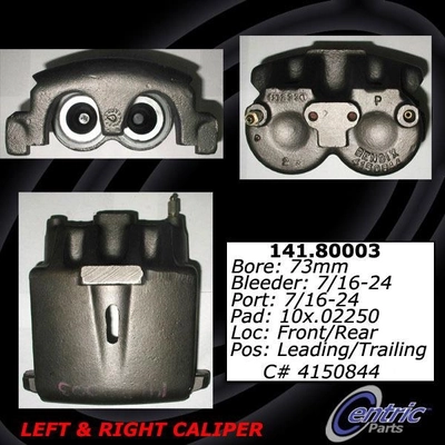 Front Left Rebuilt Caliper With Pad by CENTRIC PARTS - 142.80003 pa5