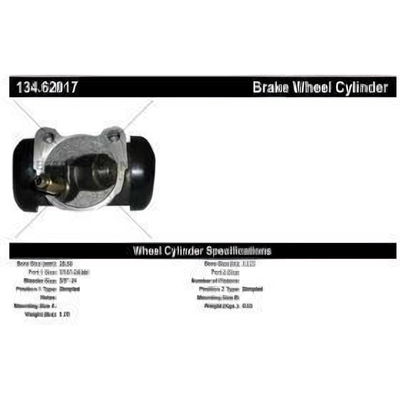 Front Left Wheel Cylinder by CENTRIC PARTS - 134.62017 pa3