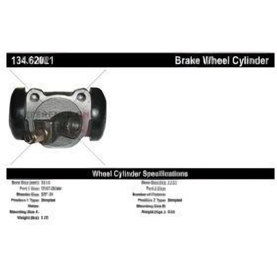 Cylindre de roue avant gauche par CENTRIC PARTS - 134.62021 pa1