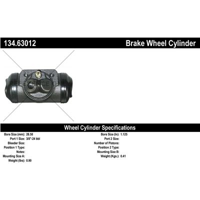 Front Left Wheel Cylinder by CENTRIC PARTS - 134.63012 pa2