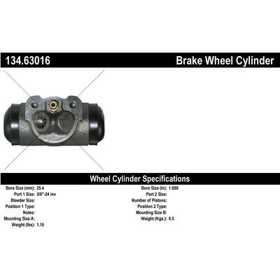 Front Left Wheel Cylinder by CENTRIC PARTS - 134.63016 pa2