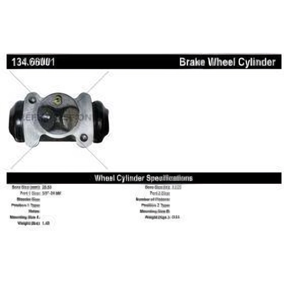 Front Left Wheel Cylinder by CENTRIC PARTS - 134.66001 pa3