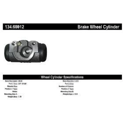 Front Left Wheel Cylinder by CENTRIC PARTS - 134.68012 pa1