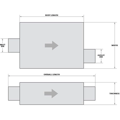 Stainless Steel Muffler - WALKER USA - 21409 pa1