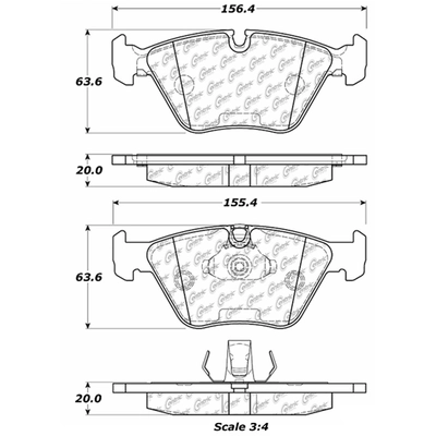 Plaquettes de frein d'�quipement d'origine avant by CENTRIC PARTS - 100.09460 pa1