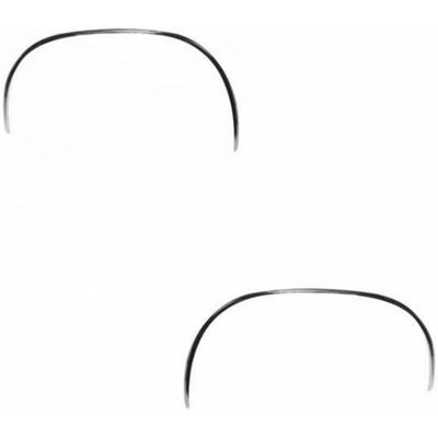 Front Passenger Side Wheel Opening Molding by SHERMAN PARTS - 905-92R pa1