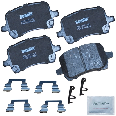 Front Premium Ceramic Pads by BENDIX - CFC1160 pa1
