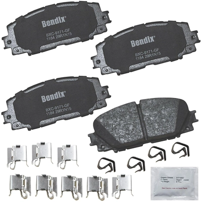 Front Premium Ceramic Pads by BENDIX - CFC1184 pa2