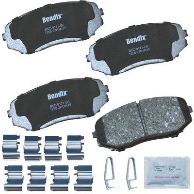 Front Premium Ceramic Pads by BENDIX - CFC1258 pa1