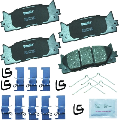 Front Premium Ceramic Pads by BENDIX - CFC1293 pa1