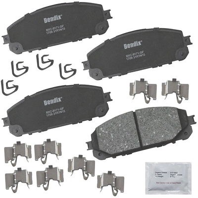 Front Premium Ceramic Pads by BENDIX - CFC1709 pa2