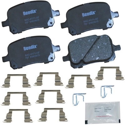 Plaquettes avant en céramique de qualité supérieure de BENDIX - CFC707 pa1