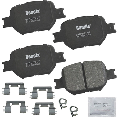Plaquettes avant en céramique de qualité supérieure de BENDIX - CFC817 pa2