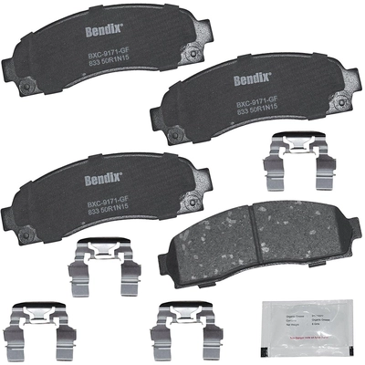 Plaquettes avant en céramique de qualité supérieure de BENDIX - CFC833 pa4