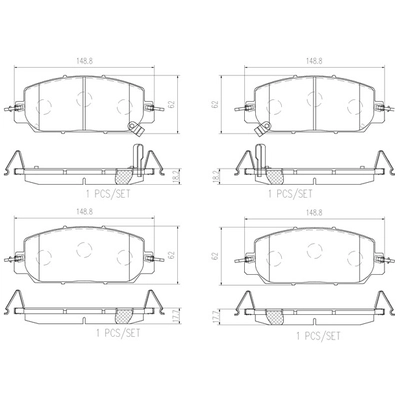 BREMBO - P28098N - Disc Brake Pads pa1