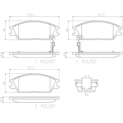 BREMBO - P30024N - Disc Brake Pads pa1