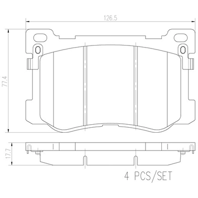 BREMBO - P30083N - Brake Pad pa1