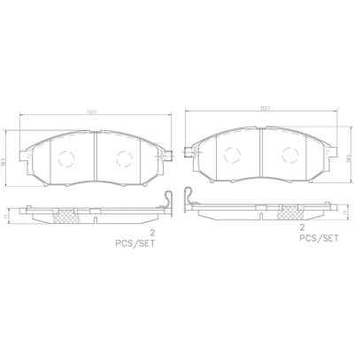 BREMBO - P56094N - Front Disc Brake Pads pa4