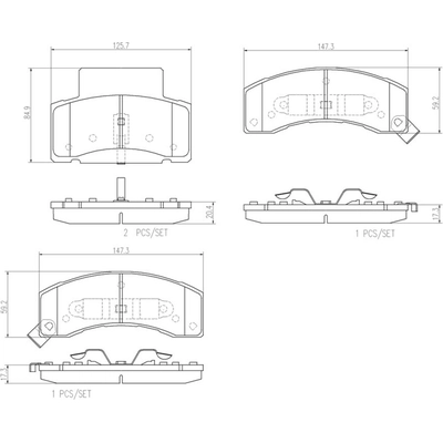 BREMBO - P59061N - Front Disc Brake Pads pa4