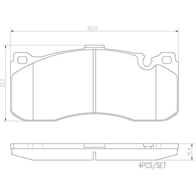 Plaquettes avant en céramique de qualité supérieure by BREMBO - P06041N pa5