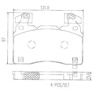 Plaquettes avant en céramique de qualité supérieure by BREMBO - P10064N pa6