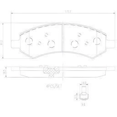 Front Premium Ceramic Pads by BREMBO - P18013N pa6