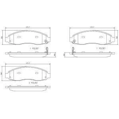 Plaquettes avant en céramique de qualité supérieure by BREMBO - P18030N pa3