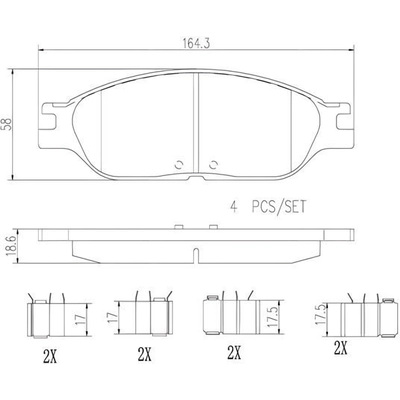 Plaquettes avant en céramique de qualité supérieure by BREMBO - P24109N pa5