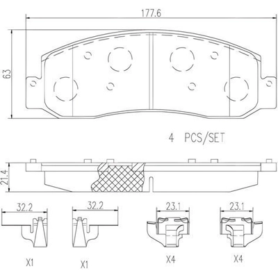 Plaquettes avant en céramique de qualité supérieure by BREMBO - P24130N pa4