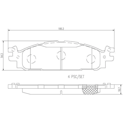 Front Premium Ceramic Pads by BREMBO - P24174N pa5