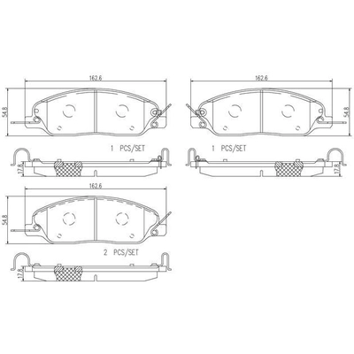 Front Premium Ceramic Pads by BREMBO - P24181N pa8