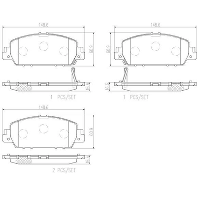 Plaquettes avant en céramique de qualité supérieure by BREMBO - P28077N pa5