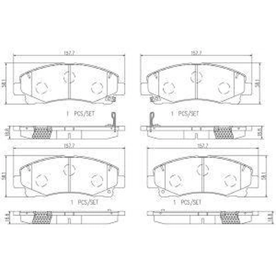 Plaquettes avant en céramique de qualité supérieure by BREMBO - P28087N pa3