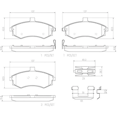 Plaquettes avant en céramique de qualité supérieure by BREMBO - P30020N pa4