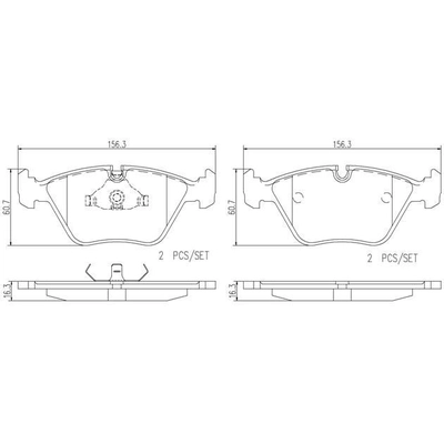 Plaquettes avant en céramique de qualité supérieure by BREMBO - P36007N pa5