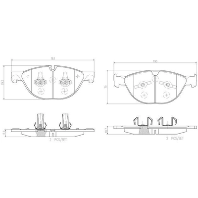 BREMBO - P36025N - Front Premium Ceramic Pads pa9