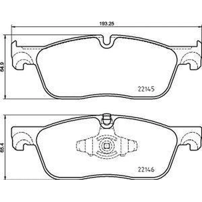 Front Premium Ceramic Pads by BREMBO - P44026N pa1