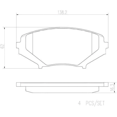 Plaquettes avant en céramique de qualité supérieure by BREMBO - P49034N pa5