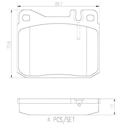 Plaquettes avant en céramique de qualité supérieure by BREMBO - P50004N pa6