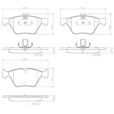 Plaquettes avant en céramique de qualité supérieure by BREMBO - P50075N pa7