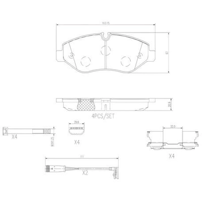 Plaquettes avant en céramique de qualité supérieure by BREMBO - P50085N pa6